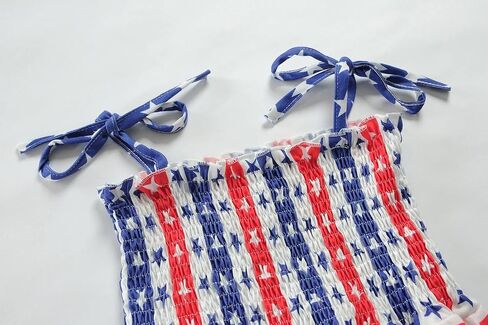 Toddler Girls 4th of July Dress Girls American Flag Outfit Kids Patriotic Independence Memorial Day Dress in Kuwait