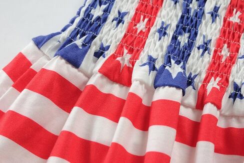 Toddler Girls 4th of July Dress Girls American Flag Outfit Kids Patriotic Independence Memorial Day Dress in Kuwait