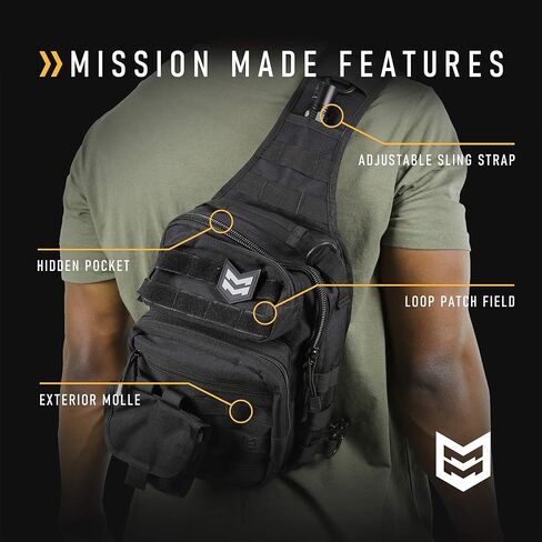 حقيبة ظهر تكتيكية بحزام كتف من Mission Made، حقيبة كتف رياضية عسكرية لـ EDC in Kuwait