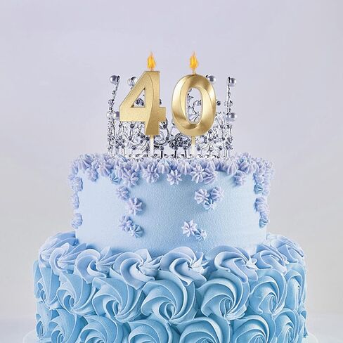Blue 28th & 82nd Birthday Candles for Cakes, Number 28 82 Candle Cake Topper for Party Anniversary Wedding Celebration Decoration in Saudi Arabia