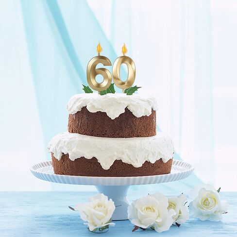 Blue 28th & 82nd Birthday Candles for Cakes, Number 28 82 Candle Cake Topper for Party Anniversary Wedding Celebration Decoration in Saudi Arabia