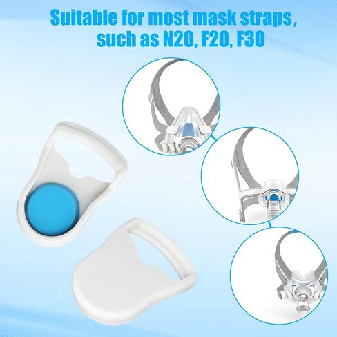 2 Pairs Positive Pressure Magnetic Headgear Clips, CPAP Headgear Clips for ResMed Quick-Disconnect Positive Pressure Mask Clips for AirFit F20 F30 N20 Positive Pressure Accessories Supplies in Saudi Arabia