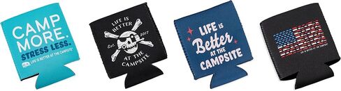 Camco Life is Better at The Campsite Cozie Can Cooler, 4-Pack, 12 oz in Saudi Arabia