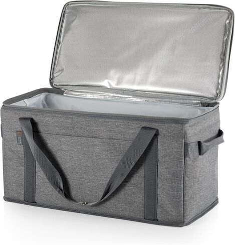ONIVA - a Picnic Time brand 64 Can Collapsible Cooler, Large Insulated Soft Cooler Bag, Portable Beach Cooler with Shoulder Strap, (Heathered Gray) in Saudi Arabia