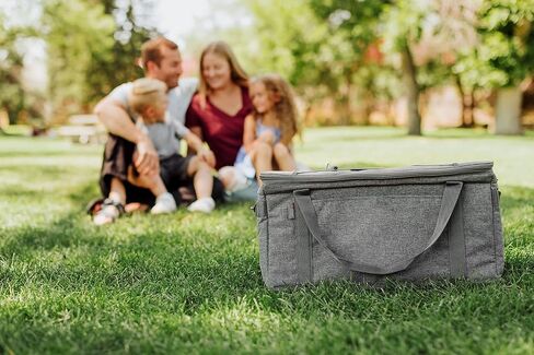 ONIVA - a Picnic Time brand 64 Can Collapsible Cooler, Large Insulated Soft Cooler Bag, Portable Beach Cooler with Shoulder Strap, (Heathered Gray) in Saudi Arabia