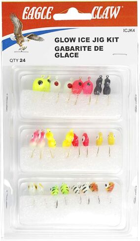 Eagle Claw Eagle Claw Assorted UV Ice Jig Kit in Saudi Arabia