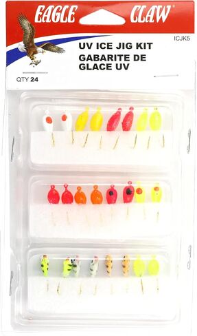 Eagle Claw Eagle Claw Assorted UV Ice Jig Kit in Saudi Arabia