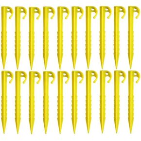 20 كومة بلاستيكية، أكوام خيمة شديدة التحمل، حواف مسننة، أكوام خيمة صفراء للمروج الخارجية والحديقة in Kuwait