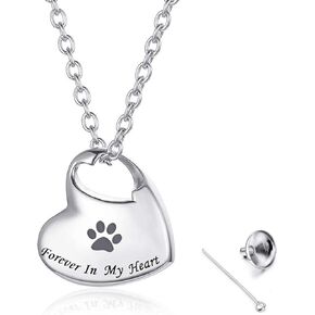 YOUFENG للأبد في قلبي مجوهرات جنائزية الحب القلب جرة القلائد للرماد الفولاذ المقاوم للصدأ قلادة تذكار رماد مجوهرات in Kuwait