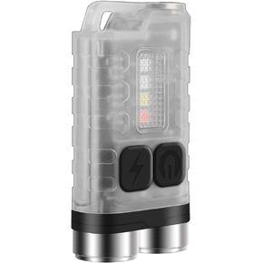 BORUIT V3 Small Powerful EDC Flashlight with Red UV Blue Light -Super Brigh Rechargeable Mini Pocket LED Keychain Flash Light - 10 Mode, USB-C, IP65 Waterproof, Magnet in Kuwait