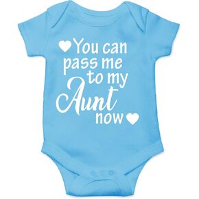 CBTwear You Can Pass Me to My Aunt Now Funny Baby Bodysuit in Saudi Arabia