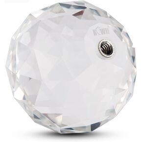 KIWIFOTOS K9 منشور كرة كريستال زجاجي شفاف بقطر 60 ملم مع خيط أنثوي 1/4 "-20 + جراب تخزين + قطعة قماش تنظيف من الألياف الدقيقة in Kuwait