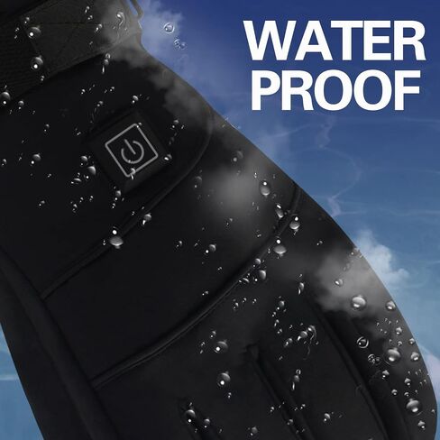 IFWATER Heated Gloves for Men Rechargeable Electric Battery Powered Heating Ski Gloves with 3 Levels Setting Touchscreen Waterproof Winter Thermal Gloves for Outdoor Indoor Gloves Hand Warmers in Saudi Arabia