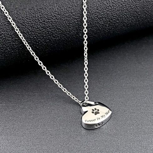 YOUFENG للأبد في قلبي مجوهرات جنائزية الحب القلب جرة القلائد للرماد الفولاذ المقاوم للصدأ قلادة تذكار رماد مجوهرات in Kuwait