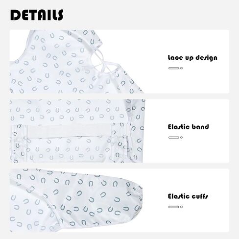 ليتل ديمسم مريلة رضاعة للاطفال الصغار مقاومة للماء باكمام طويلة للاطفال من الجنسين، مريلة تغطي كامل المرايل من عمر 6-36 شهر in Kuwait