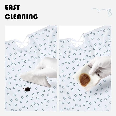 ليتل ديمسم مريلة رضاعة للاطفال الصغار مقاومة للماء باكمام طويلة للاطفال من الجنسين، مريلة تغطي كامل المرايل من عمر 6-36 شهر in Kuwait