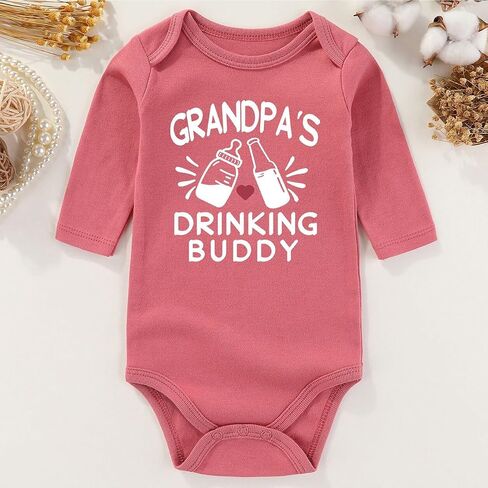 Grandpa Baby Clothes For Girl Boy Gender Neutral Newborn Romper Funny Baby Bodysuits infant outfits in Saudi Arabia