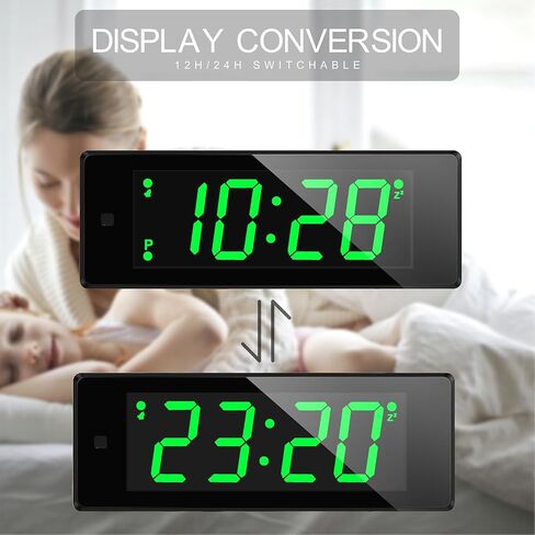 Digital Alarm Clock Battery Operated Night Visiable with Upgraded LED/LCD Time Display, Flashlight,Small Travel Clock for Bedroom Bedside (White Display) in Saudi Arabia