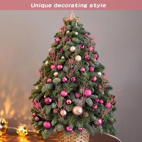 16 Pcs Artificial Curly Willow Branches Plants Decorative Brown Twig Stems Spray Tall for Vase DIY Crafts Wedding Floral Arrangement Home Decor(Black, Purple, Bronze, 30 Pcs) in Saudi Arabia