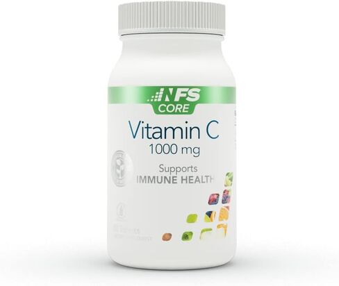 NF Sports Immune Defense, Vitamin C with Zinc, Dietary Supplement, Daily Vitamins, Includes Vitamin B6 & B2, Immunity Booster Vitamin Powder, Drink Mix, No Preservatives, Natural Sweeteners (Orange) in Saudi Arabia