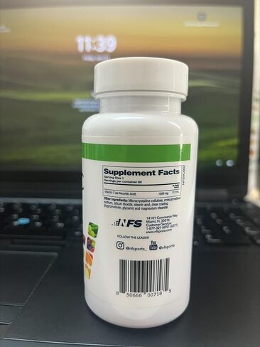 NF Sports Immune Defense, Vitamin C with Zinc, Dietary Supplement, Daily Vitamins, Includes Vitamin B6 & B2, Immunity Booster Vitamin Powder, Drink Mix, No Preservatives, Natural Sweeteners (Orange) in Saudi Arabia