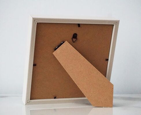 إطار صورة مربع باللون الأزرق البيج مقاس 6 × 6 من PLUSCHEN، إطار صورة من الراتنج مقاس 6 × 6، إطار صورة لعرض الحائط وسطح المكتب، زجاج شبكي in Kuwait