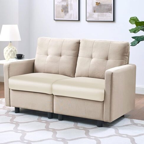 YISUN PU Leather Couch Cushion Sofa Cover, Waterproof Stretch Couch Cushion Slipcovers, Faux Leather Sofa Slipcovers Loveseat Couch Cushion Replacement Chair/Furniture Protector, 3 Pcs (Brown) in Kuwait