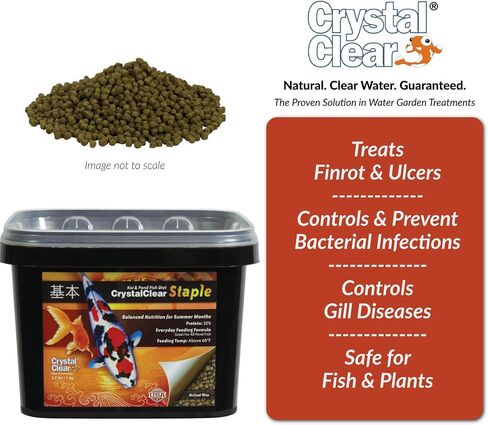 CrystalClear Staple Pond Fish Food for Koi & Goldfish, 2.2 Pound Bag in Saudi Arabia