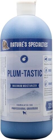 Nature's Specialties Conditioning Dog Shampoo for Pets, Concentrate 24:1, Made in USA, Plum-Tastic, 32oz in Kuwait