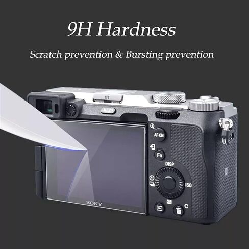 واقي شاشة من زد ال ام سي لكاميرا سوني الفا ZV-E10 ZVE10، 3 عبوات 0.3 ملم بدرجة صلابة 9 من الزجاج المقوى بدرجة صلابة 9، 1 × غطاء حذاء نحلة هوت in Kuwait