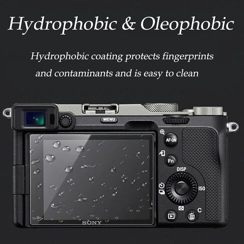 واقي شاشة من زد ال ام سي لكاميرا سوني الفا ZV-E10 ZVE10، 3 عبوات 0.3 ملم بدرجة صلابة 9 من الزجاج المقوى بدرجة صلابة 9، 1 × غطاء حذاء نحلة هوت in Kuwait