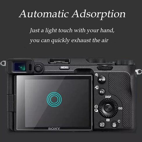 واقي شاشة من زد ال ام سي لكاميرا سوني الفا ZV-E10 ZVE10، 3 عبوات 0.3 ملم بدرجة صلابة 9 من الزجاج المقوى بدرجة صلابة 9، 1 × غطاء حذاء نحلة هوت in Kuwait