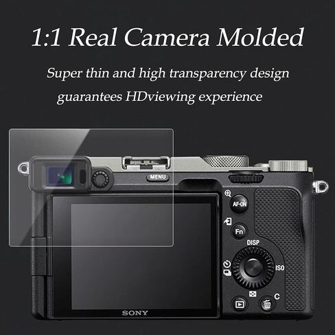واقي شاشة من زد ال ام سي لكاميرا سوني الفا ZV-E10 ZVE10، 3 عبوات 0.3 ملم بدرجة صلابة 9 من الزجاج المقوى بدرجة صلابة 9، 1 × غطاء حذاء نحلة هوت in Kuwait