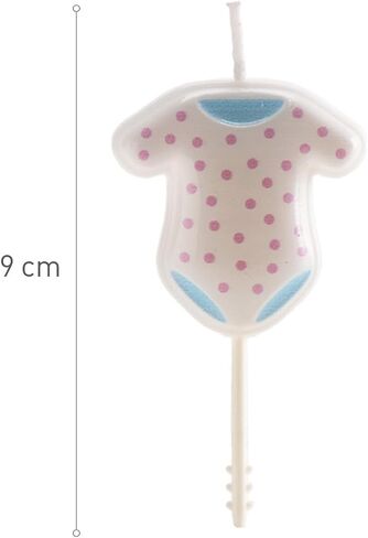 dekora - Set of 3D Baby Birthday Candles for Children's Cakes - Original Birthday Candle Children - Pack of 4 in Kuwait