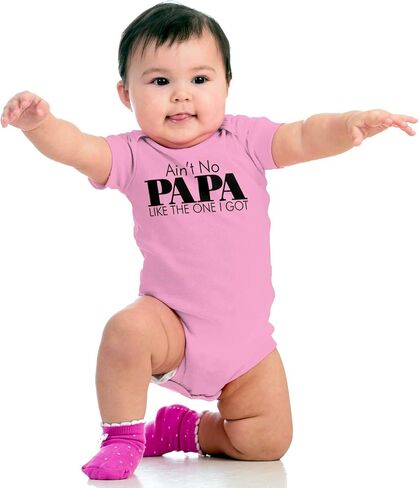Brisco Brands Ain't No Papa Like The One I Got Baby Romper Boys or Girls in Saudi Arabia