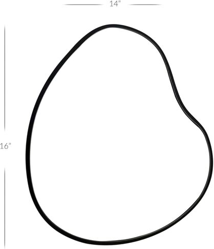 مرآة حائط غير منتظمة، مرآة حائط غير متماثلة، مرآة حائط تجريدية حديثة ديكور لغرفة المعيشة والحمام وغرفة النوم ومدخل 14 بوصة × 16 in Kuwait