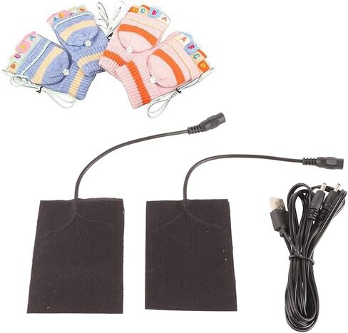 Electric Heating Pad, 2 in 1 5V 5A Carbon Fiber USB Rechargeable Heating Pad Electric Heater Hand Neck Warmer Body Heating Pad in Saudi Arabia