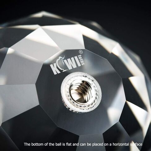 KIWIFOTOS K9 منشور كرة كريستال زجاجي شفاف بقطر 60 ملم مع خيط أنثوي 1/4 "-20 + جراب تخزين + قطعة قماش تنظيف من الألياف الدقيقة in Kuwait