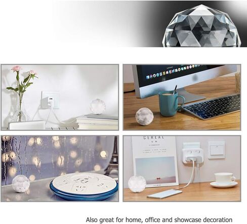 KIWIFOTOS K9 منشور كرة كريستال زجاجي شفاف بقطر 60 ملم مع خيط أنثوي 1/4 "-20 + جراب تخزين + قطعة قماش تنظيف من الألياف الدقيقة in Kuwait