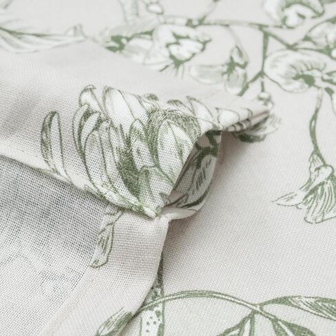 jinchan Floral French Door Curtain Panel Farmhouse Decor Light Filtering Linen with Tie Up Bow for Glass Door or Patio 40 Inch Length Rod Pocket 1 Panel Taupe on Linen in Kuwait