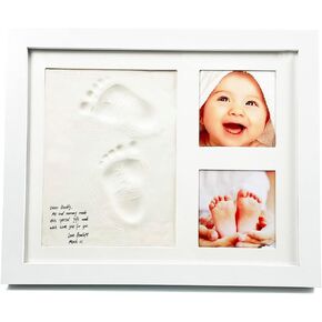 طقم يد وبصمة قدم الطفل من LISJIAOS، طقم بصمة يد الطفل، بحث في سجل الطفل، هدية طفل رضيع، هدية طفلة، مجموعة تذكارية لبصمة يد الطفل، هدايا استحمام جديدة للأولاد، هدايا للأم الجديدة- in Kuwait