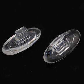 5 أزواج من وسادات الأنف للنظارات، قطعة أنف بديلة للنظارات مقاس 15 مم، شريحة بيضاوية من السيليكون الناعم في واقيات الأنف المضادة للانزلاق للنظارات الشمسية in Kuwait