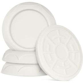 Baby gate Wall Protector Protect Walls from Pet Gates & Dog Gates， for Baby gate for Stairs for Child Pressure Mounted Baby Gate for Stairs Cup Guard White, 4 Pack in Saudi Arabia