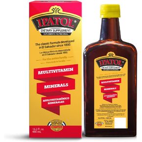 Ipatol, Multivitamin Supplement, Since 1895. Vitamin A, D, Calcium, Iron, Manganese, Sodium, Potassium. Suplemento multivitaminico, Desde 1895. Vitamina A, D, Calcio, Hierro, Etc. El Salvador in Saudi Arabia