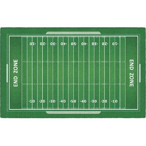 بروملو ميلز سجادة قابلة للغسل بطبعة ملعب رياضي للاماكن الداخلية والخارجية لغرفة المعيشة او غرفة اللعب، سجادة غرفة النوم، سجادة الفناء او المدخل، 5 قدم × 8 قدم، كرة القدم in Kuwait