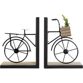 مجموعة مساند كتب من خشب ام دي اف/معدن للدراجة من قطعتين، 11 انش in Kuwait