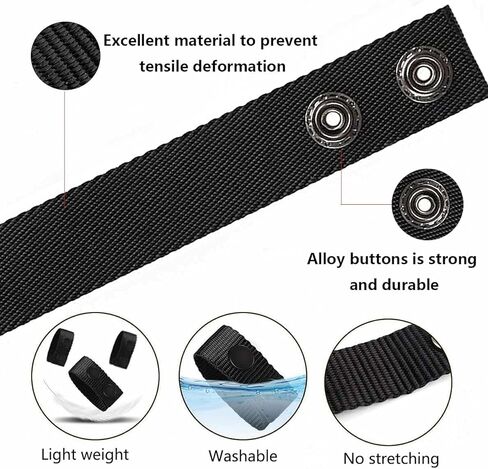 حزام ZXTY مزدوج الإطباق، حماية للخدمة المصنوعة من النايلون، حزام تكتيكي بعرض 5.4 سم - 53.4 سم، تثبيت حزام الشرطة الأمن in Kuwait