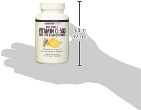 NutritionWorks Vitamin C Chewable, Supports Immune System, Potent Antioxidants, 50 Servings in Saudi Arabia