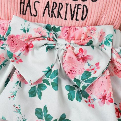 DBZoo Infant Baby Girl Rompers Dress Ruffle Floral Jumpsuits Summer Overalls Shorts Ribbed Clothes Headband in Saudi Arabia