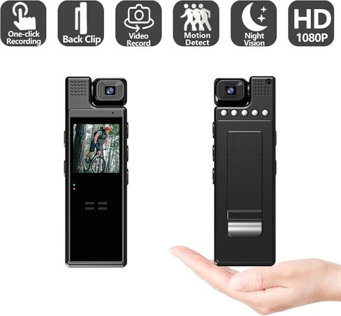 EACTEL 1.3 in Screen Recorder，OTG Function, Motion Detection, Infrared Night Vision, Loop Recording, Automatic Save, 10 Hour Recording,Law Enforcement Investigation, Meeting in Kuwait